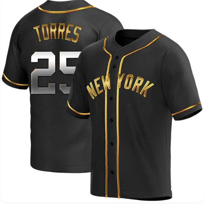 Gleyber Torres #25 New York Yankees Men's Baseball Jersey