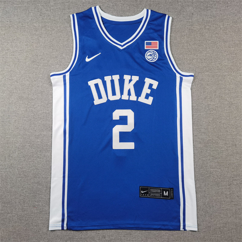 Cooper Flagg #2 Duke Blue Devils Nike College Basketball Jersey – Blue