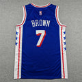 Jaylen Brown #7 Philadelphia 76ers Icon Edition Swingman Jersey – Blue