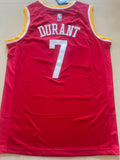 Kevin Durant #7 Houston Rockets Classic Edition Swingman Jersey – Red (Gold Trim)