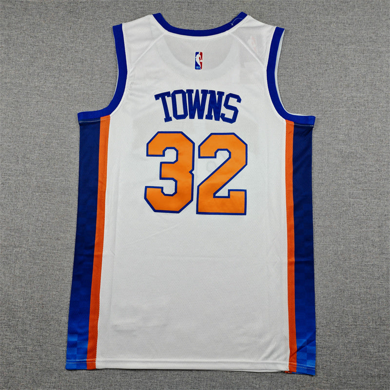 Karl-Anthony Towns #32 New York Knicks City Edition Swingman Jersey – White (NYC)