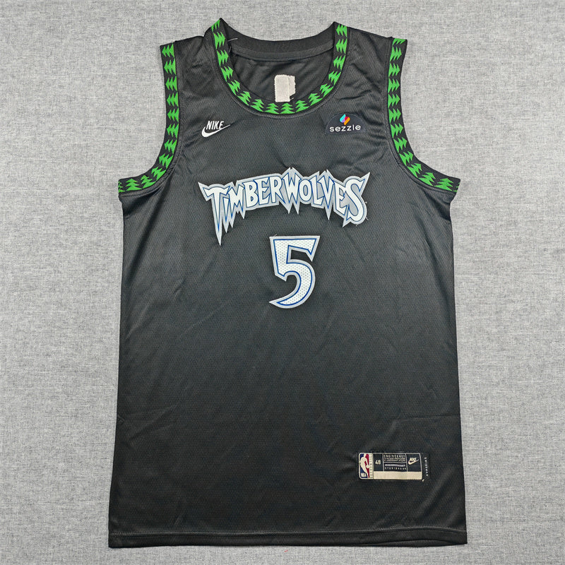 Anthony Edwards #5 Minnesota Timberwolves City Edition Swingman Jersey – Black