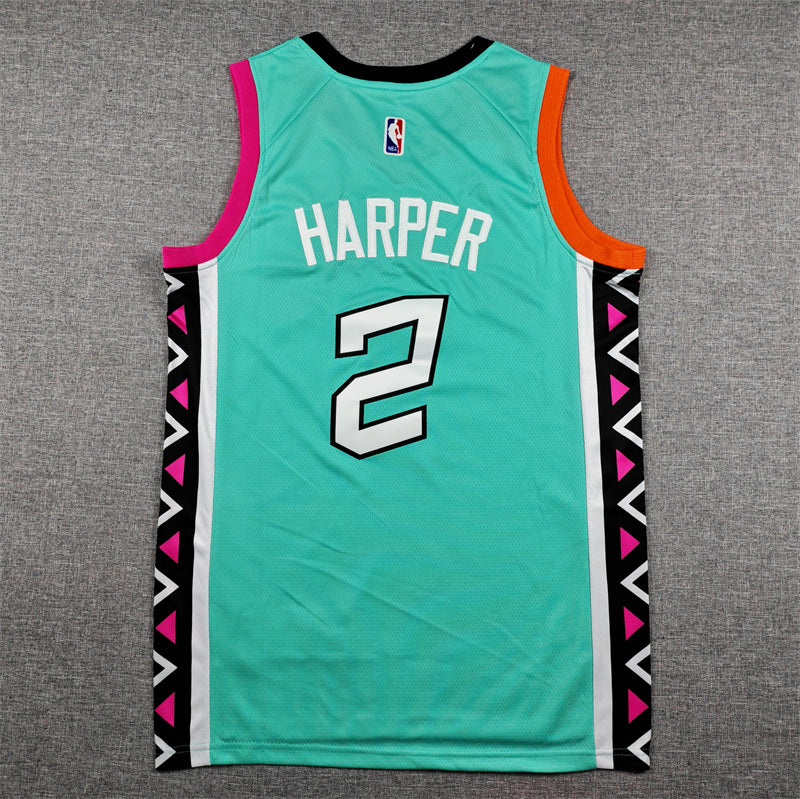Jalen Harper #2 San Antonio Spurs Nike City Edition Swingman Jersey – Teal