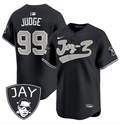 New York Yankees #99 Aaron Judge x Jay-Z Limited Edition Men's Baseball Jersey – Black