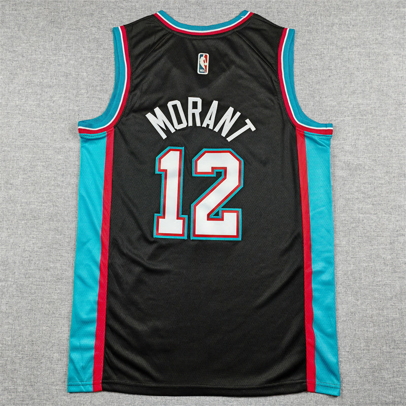 Ja Morant #12 Memphis Grizzlies City Edition Swingman Jersey – Black (Vancouver Throwback)