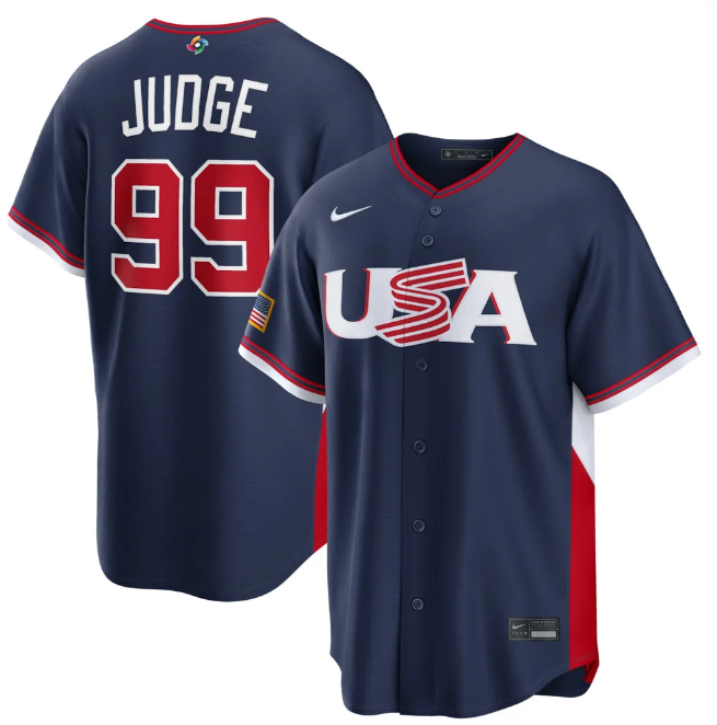 Men's #99 Aaron Judge USA 2026 World Baseball Classic Jersey – Standard Edition