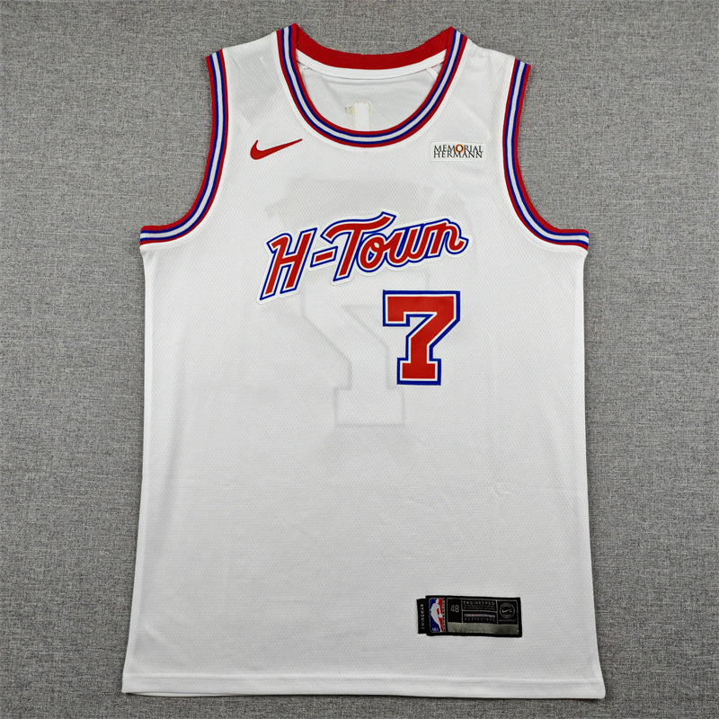 Kevin Durant #7 Houston Rockets City Edition Swingman Jersey – White