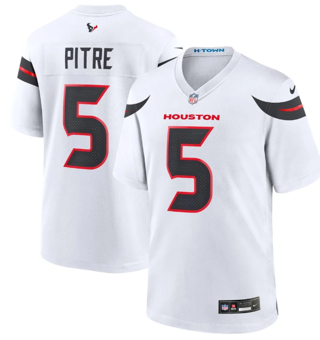 Jalen Pitre #5 Houston Texans Nike 2024 Game Jersey – White