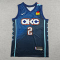 Shai Gilgeous-Alexander #2 Oklahoma City Thunder City Edition Swingman Jersey – Navy