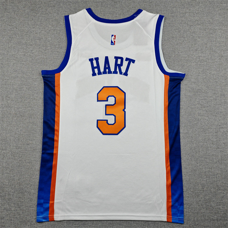 Josh Hart #3 New York Knicks City Edition Swingman Jersey – White (NYC)