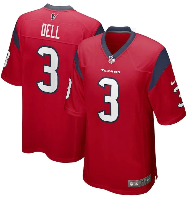 Tank Dell #3 Houston Texans Nike Game Jersey