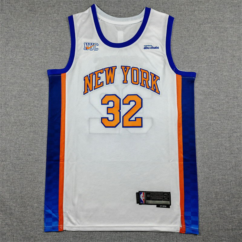 Karl-Anthony Towns #32 New York Knicks City Edition Swingman Jersey – White (NYC)