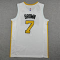 Jaylen Brown #7 Boston Celtics City Edition Swingman Jersey – White (Boston Garden Gold)