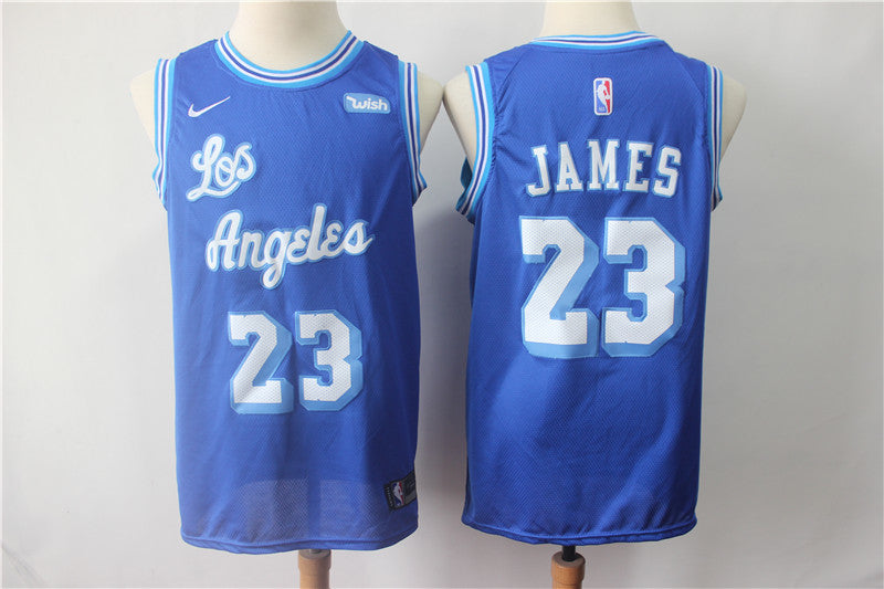 LeBron James #23 Los Angeles Lakers Classic Edition Jersey – Blue