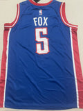 De'Aaron Fox #5 Sacramento Kings Classic Edition Swingman Jersey – Blue