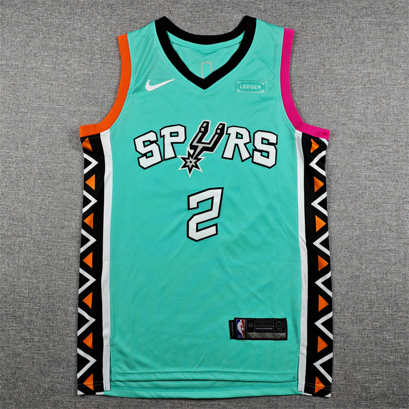 Jalen Harper #2 San Antonio Spurs Nike City Edition Swingman Jersey – Teal