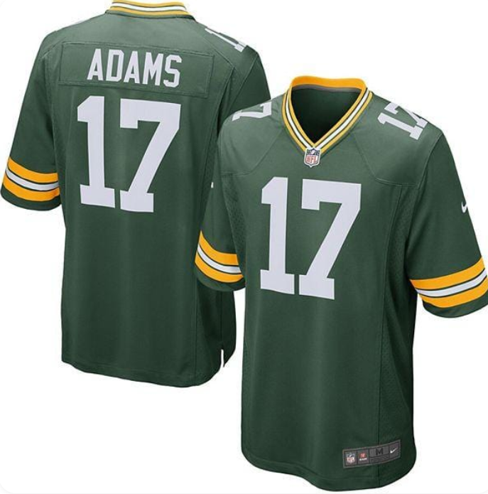 Men's Green Bay Packers #17 Davante Adams Jersey
