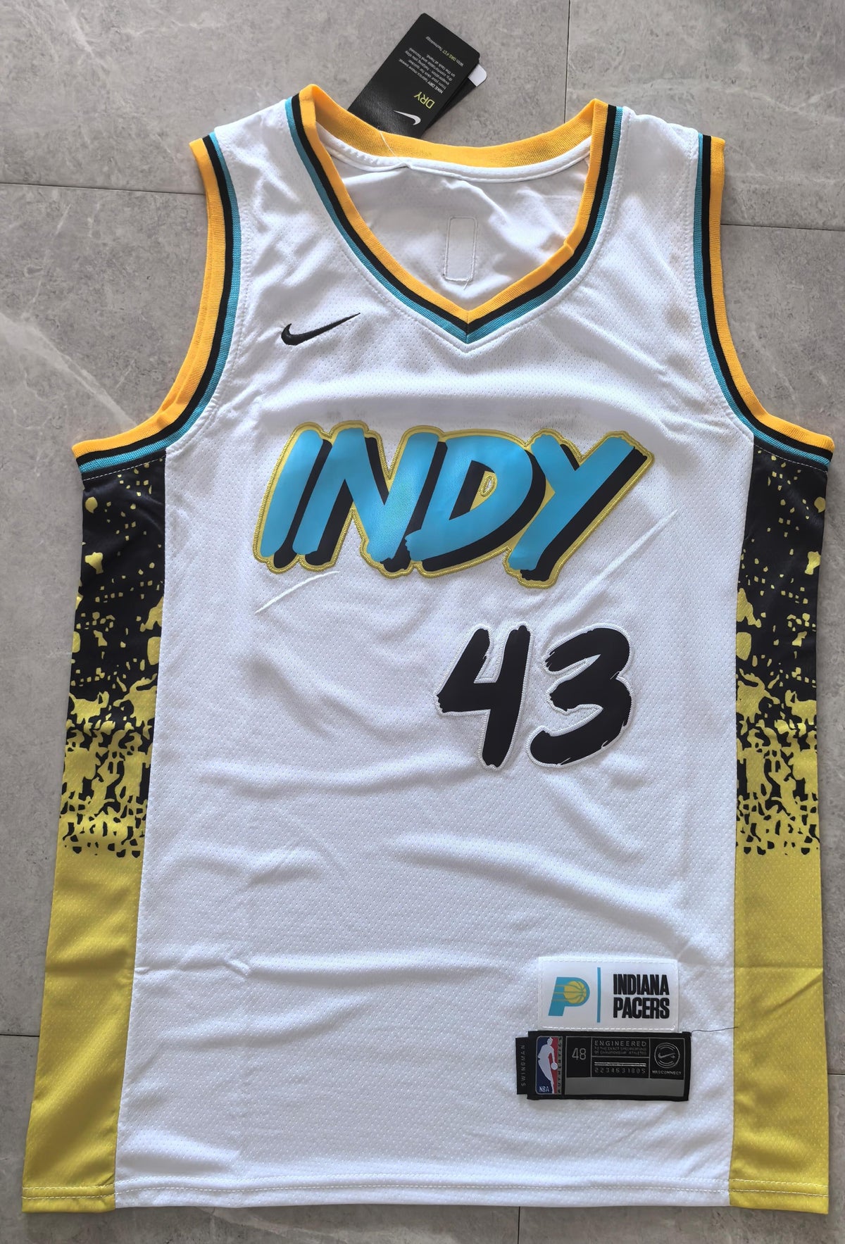 Pascal Siakam #43 Indiana Pacers City Edition Swingman Jersey – White (INDY)