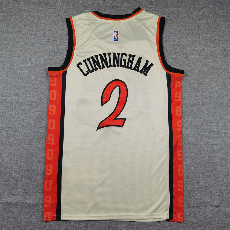 Cade Cunningham #2 Detroit Pistons Nike City Edition Swingman Jersey – Cream/White