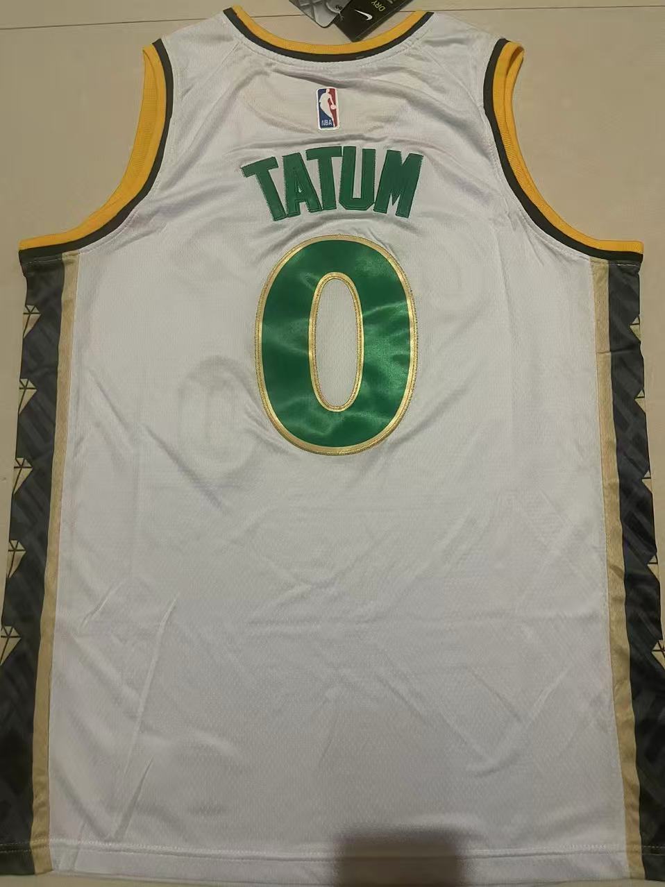 Jayson Tatum #0 Boston Celtics City Edition Nike Swingman Jersey – White Boston Garden