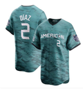 Men's #2 Yandy Díaz American League 2023 MLB All-Star Game Limited Player Jersey - Teal