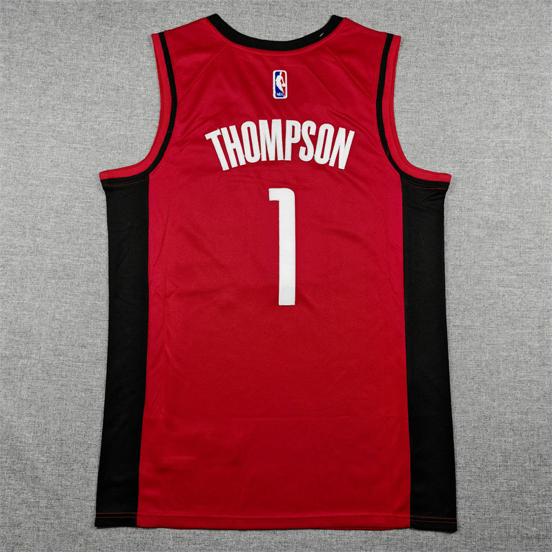 Amen Thompson #1 Houston Rockets Icon Edition Swingman Jersey – Red