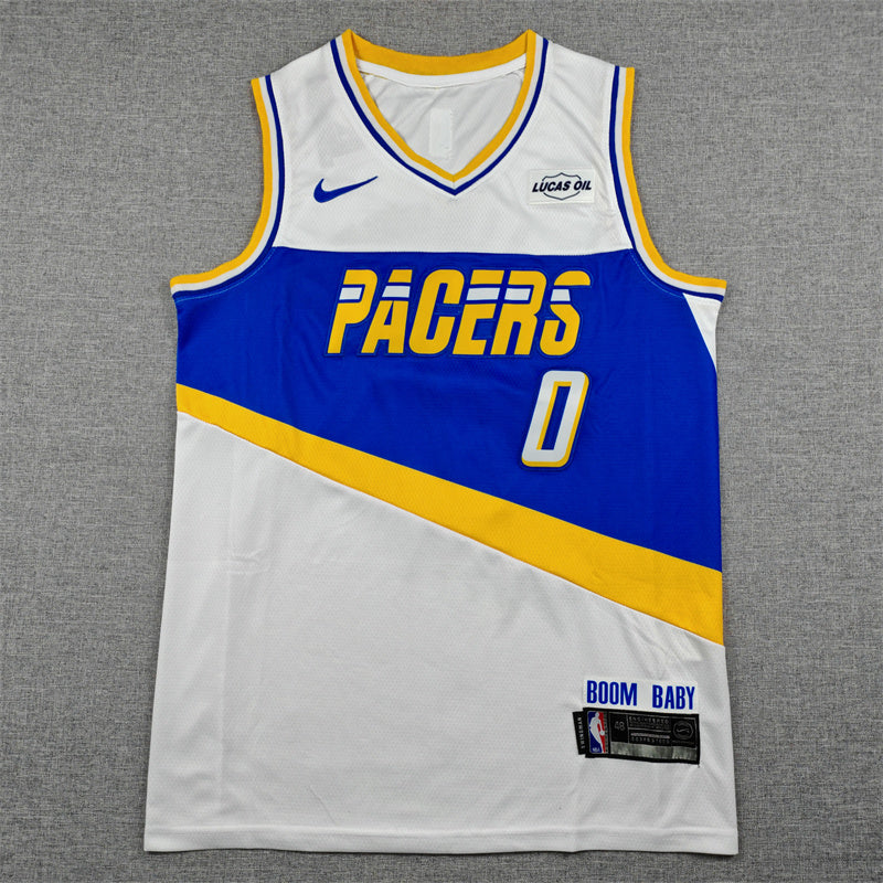 Tyrese Haliburton #0 Indiana Pacers City Edition Swingman Jersey – White
