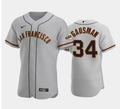 Men's San Francisco Giants #34 Kevin Gausman Gray Road Player Jersey