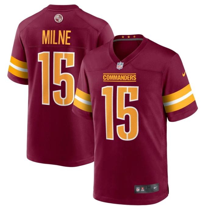 Dax Milne #15 Washington Commanders Nike Game Jersey – Burgundy