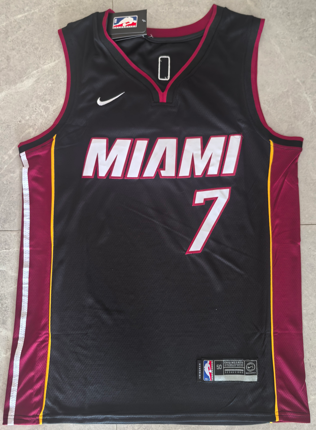 Giannis Antetokounmpo #7 Miami Heat City Edition Swingman Jersey – Black