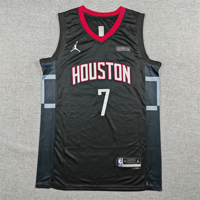 Kevin Durant #7 Houston Rockets City Edition Swingman Jersey – Black