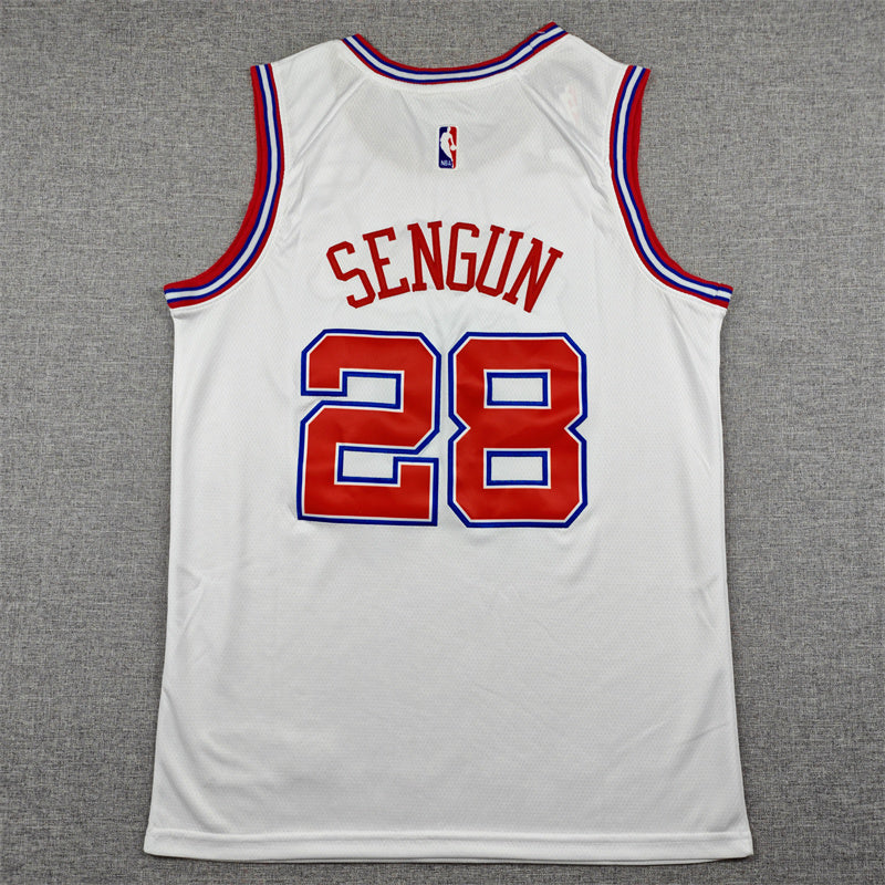 Alperen Sengun #28 Houston Rockets City Edition Swingman Jersey – White (H-Town)