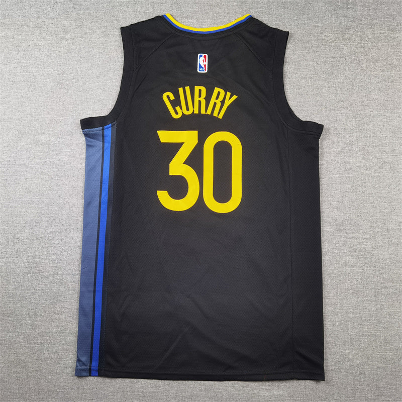 Stephen Curry #30 Golden State Warriors Jordan Statement Edition Swingman Jersey – Black/Yellow