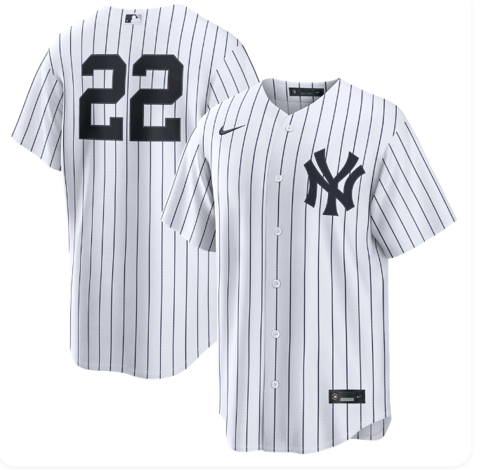 Men's New York Yankees Ben Rice Nike Home White Replica Jersey