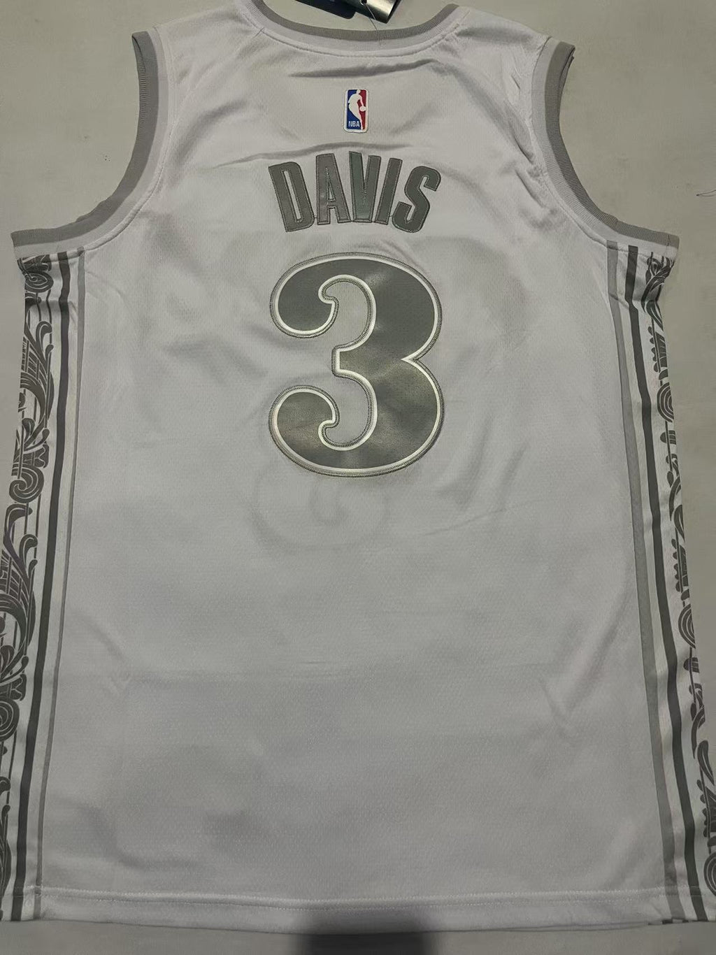Anthony Davis #3 Dallas Mavericks City Edition Swingman Jersey – White/Silver