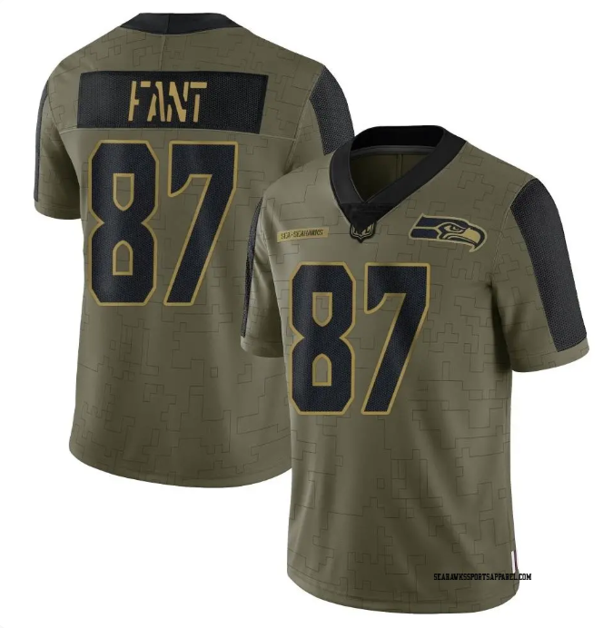 Noah Fant #87 Seattle Seahawks Nike 2021 Salute to Service Jersey