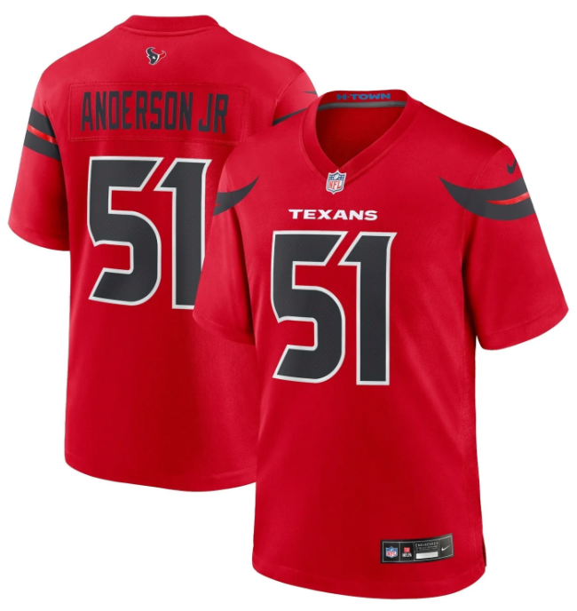 Will Anderson Jr. #51 Houston Texans Nike Alternate Game Jersey – Red