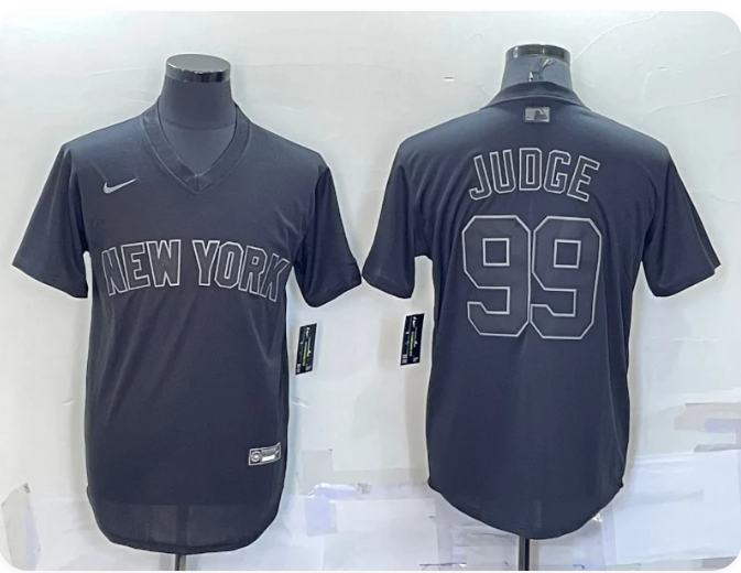 New York Yankees #99 Aaron Judge Men's Black Alternate Game Jersey – Fully Stitched