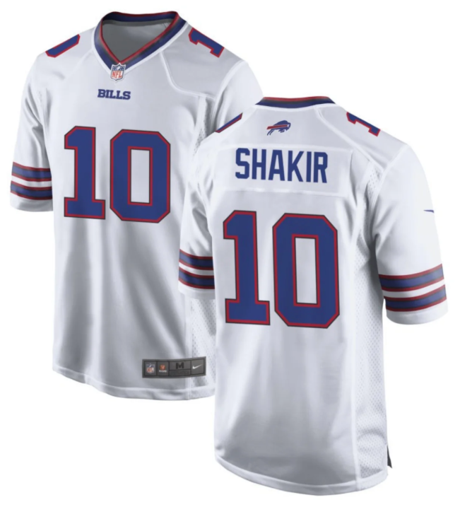 Buffalo Bills Khalil Shakir 2025 Rivalries Collection Game Jersey – Icy White | Nike