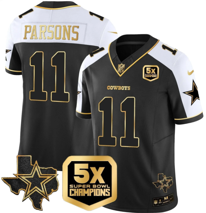 Dallas Cowboys 5x Super Bowl Champions Vapor Limited Jersey – All Stitched