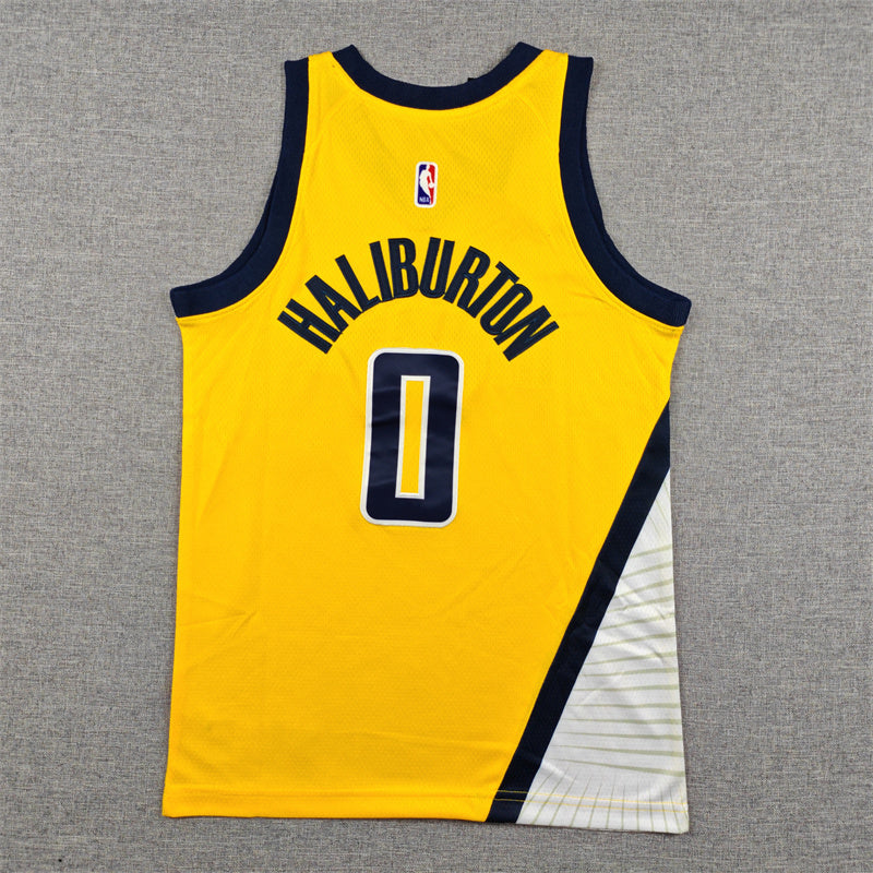 Youth Indiana Pacers #0 Tyrese Haliburton 2025 City Edition Swingman Jersey