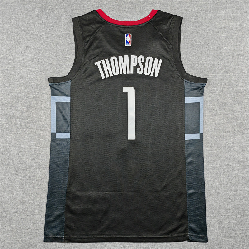 Amen Thompson #1 Houston Rockets City Edition Swingman Jersey – Black