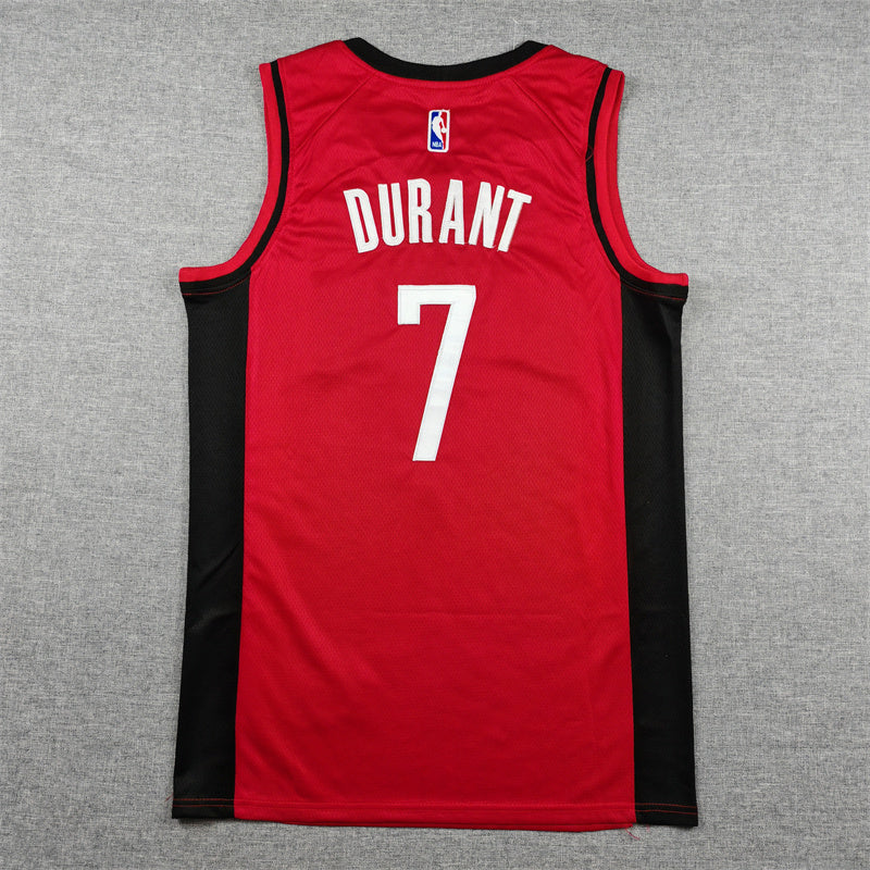 Kevin Durant #7 Houston Rockets Icon Edition Swingman Jersey – Red