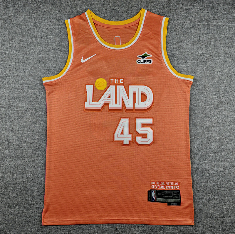 Donovan Mitchell #45 Cleveland Cavaliers Nike City Edition Swingman Jersey – Orange