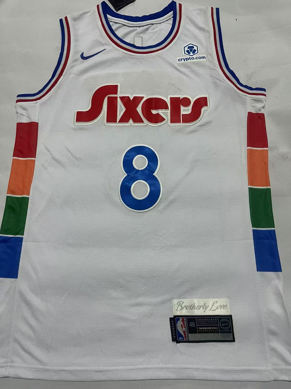 Paul George #8 Philadelphia 76ers Nike City Edition Swingman Jersey – White