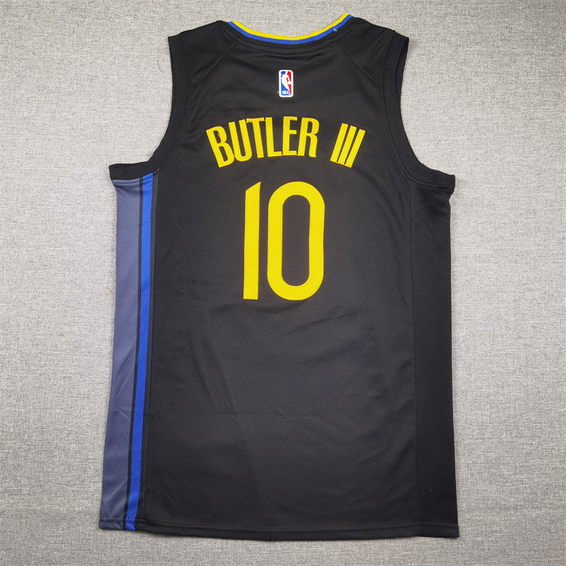 Jimmy Butler III #10 Golden State Warriors Jordan Statement Edition Swingman Jersey – Black/Yellow