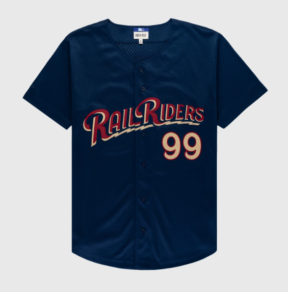 Aaron Judge #99 Scranton/Wilkes-Barre RailRiders Throwback Minor League Mesh Button-Up Jersey