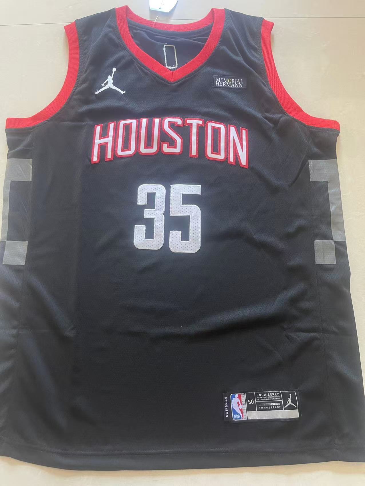 Kevin Durant #35 Houston Rockets Statement Edition Swingman Jersey – Black