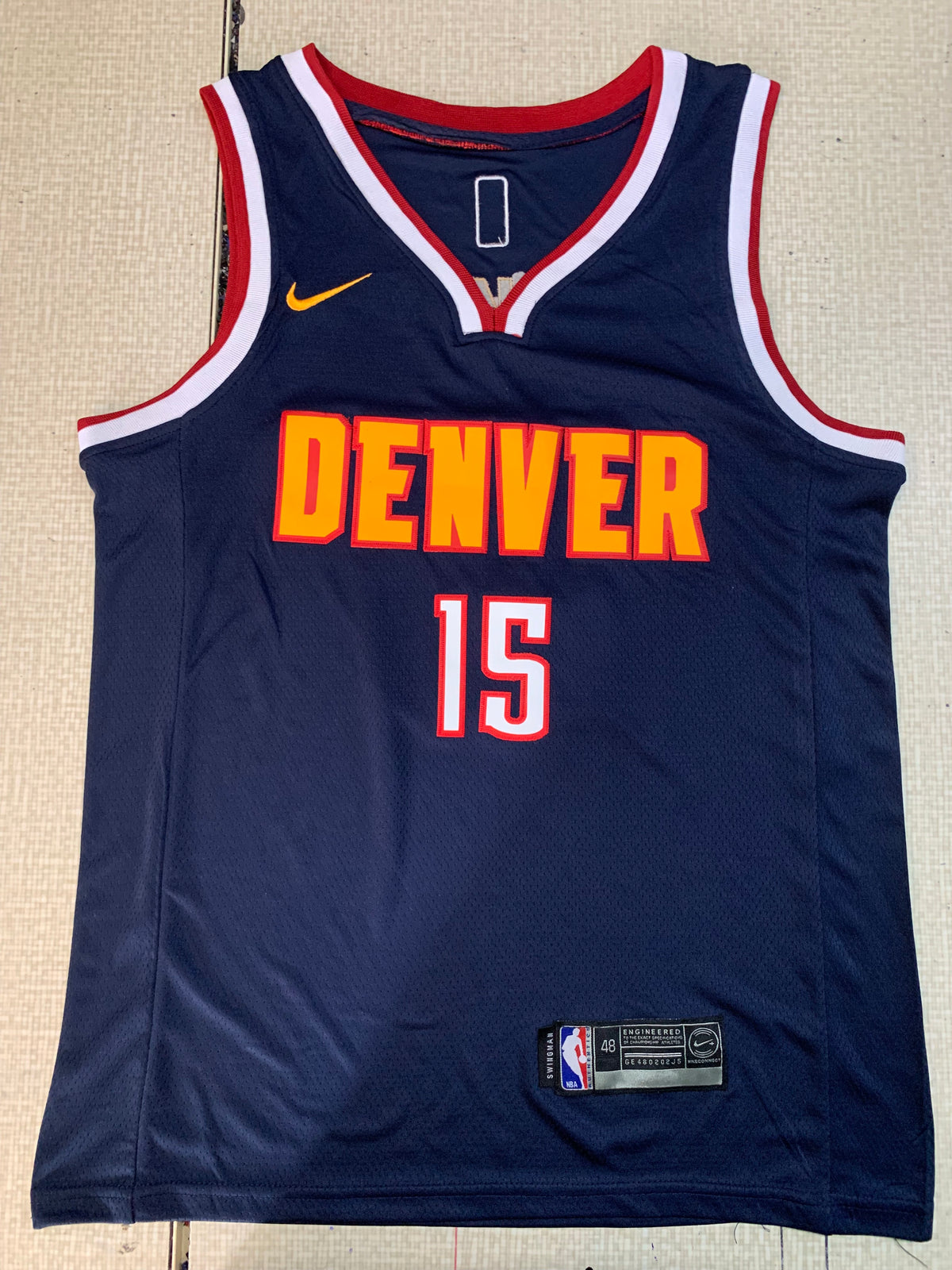 Nikola Jokić #15 Denver Nuggets Icon Edition Nike Swingman Jersey – Navy
