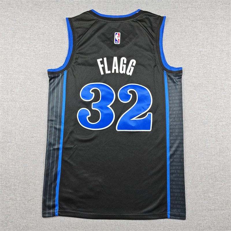 Cooper Flagg #32 Dallas Mavericks Nike Statement Edition Swingman Jersey – Black/Blue